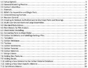 Example of procedures document