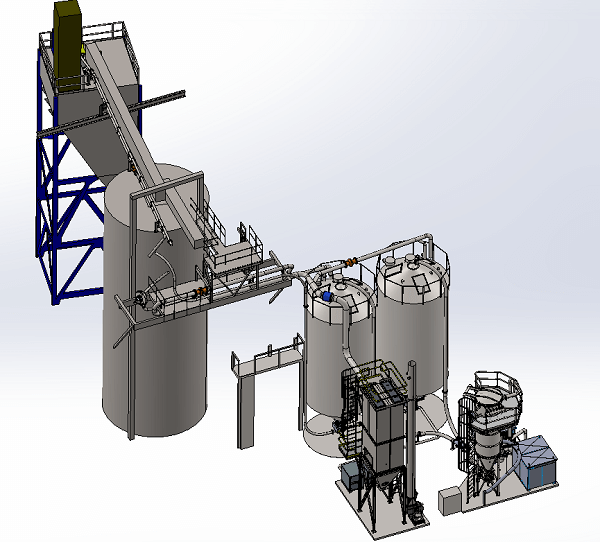 Pipe Layout, Storage Silos & Hopper