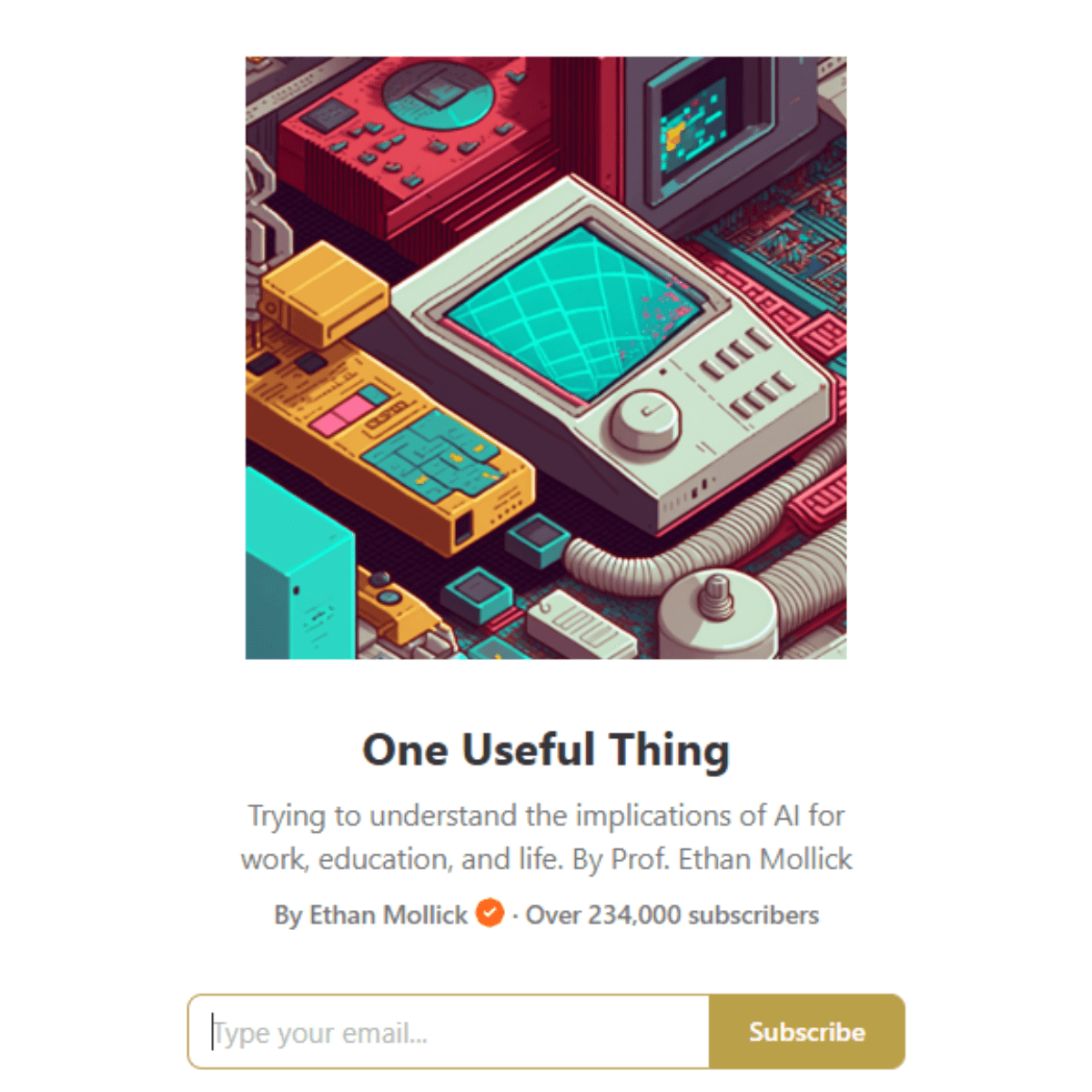 one useful thing One Useful Thing